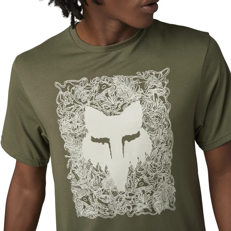 Fox Auxlry SS Tech Tee Olive Green-2