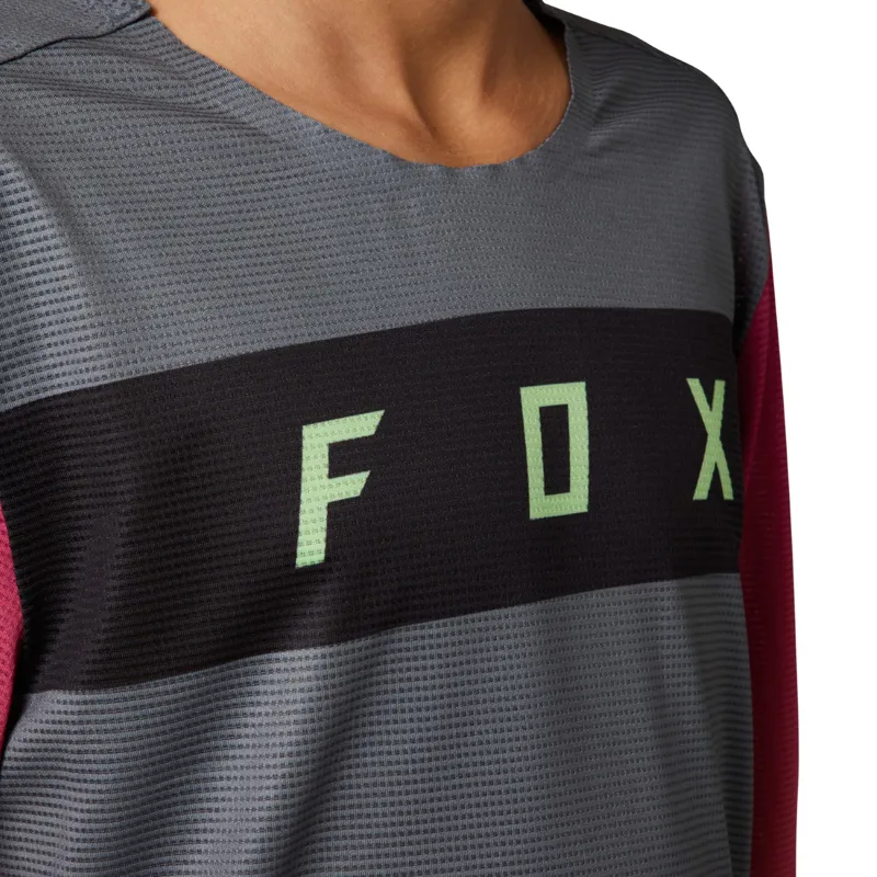 Fox Flexair Youth LS MTB Jersey Pewter-3