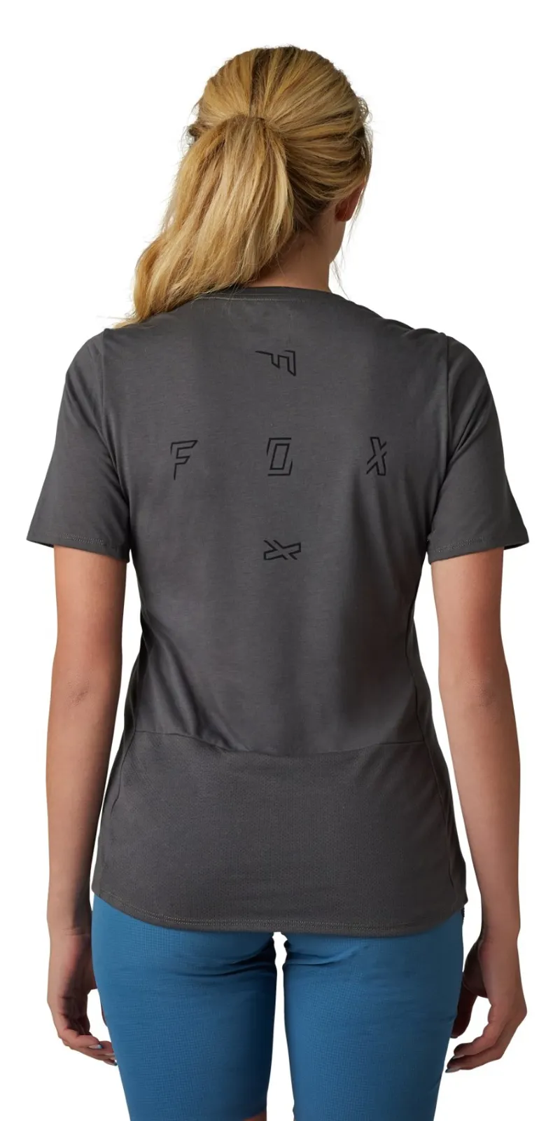 Fox Ranger FRACT DriRelease Womens SS MTB Jersey Pewter-2