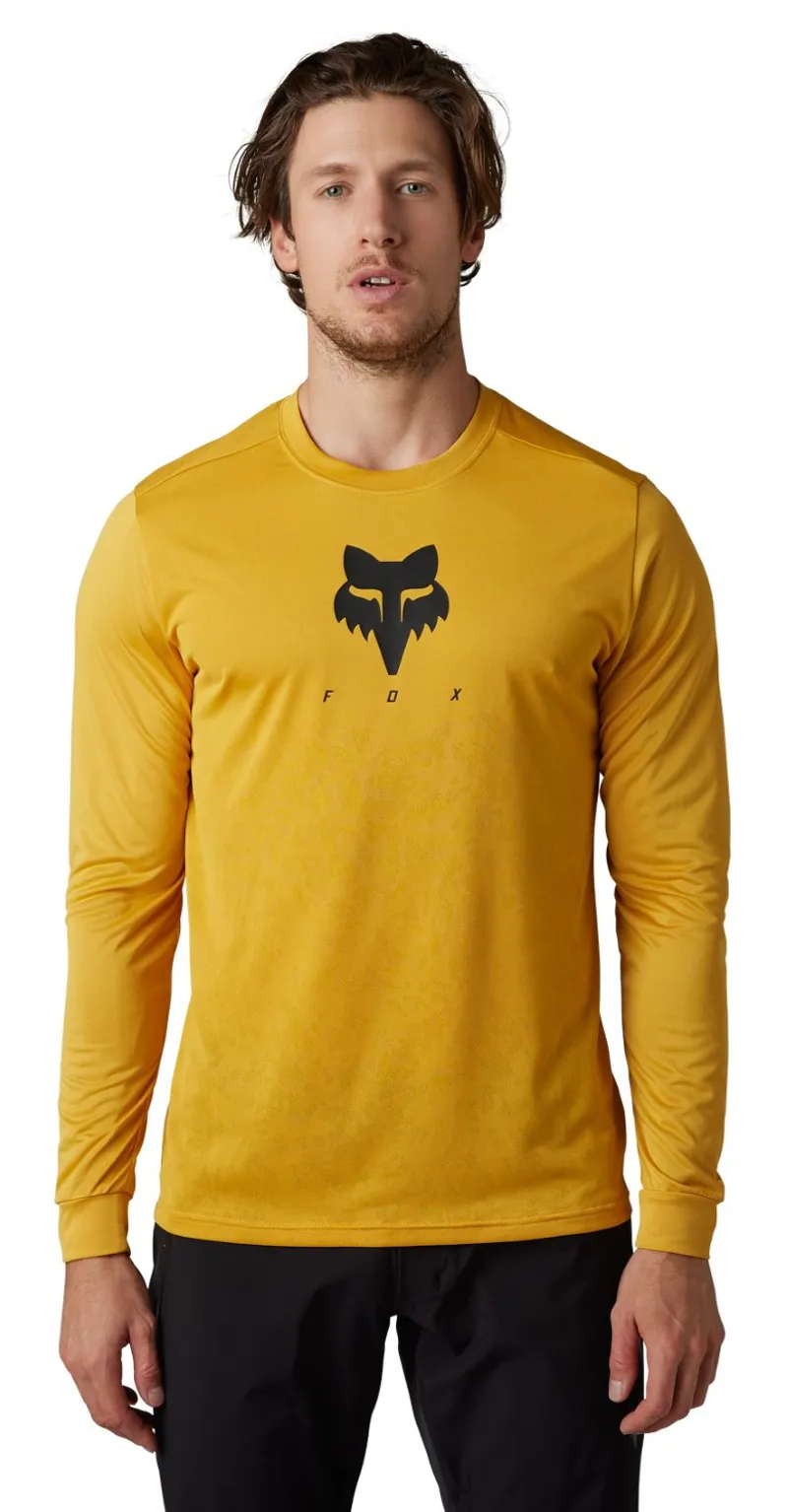 Fox Ranger Tru Dri LS MTB Jersey Daffodil-1