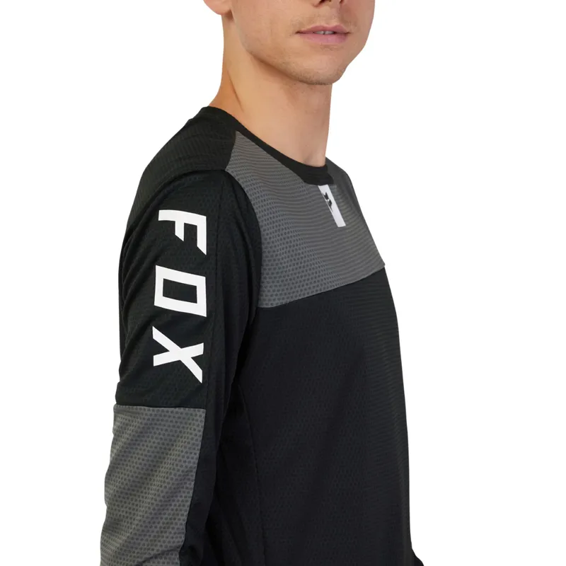 Fox Defend FoxHead LS MTB Jersey Black-4