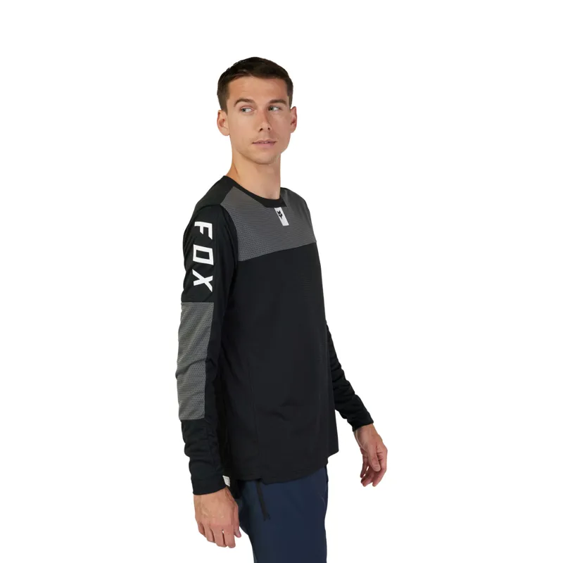 Fox Defend FoxHead LS MTB Jersey Black-3