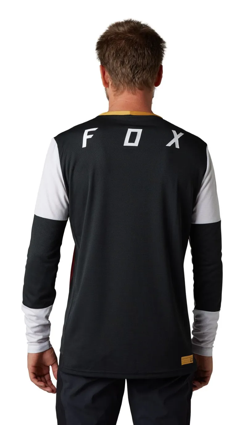 Fox Defend Aurora LS MTB Jersey Black/White-2