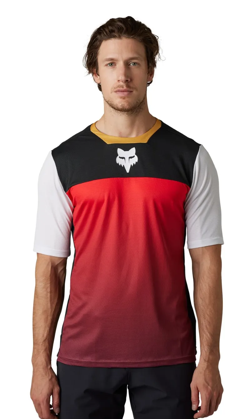 Fox Defend Aurora SS MTB Jersey Black/White-1