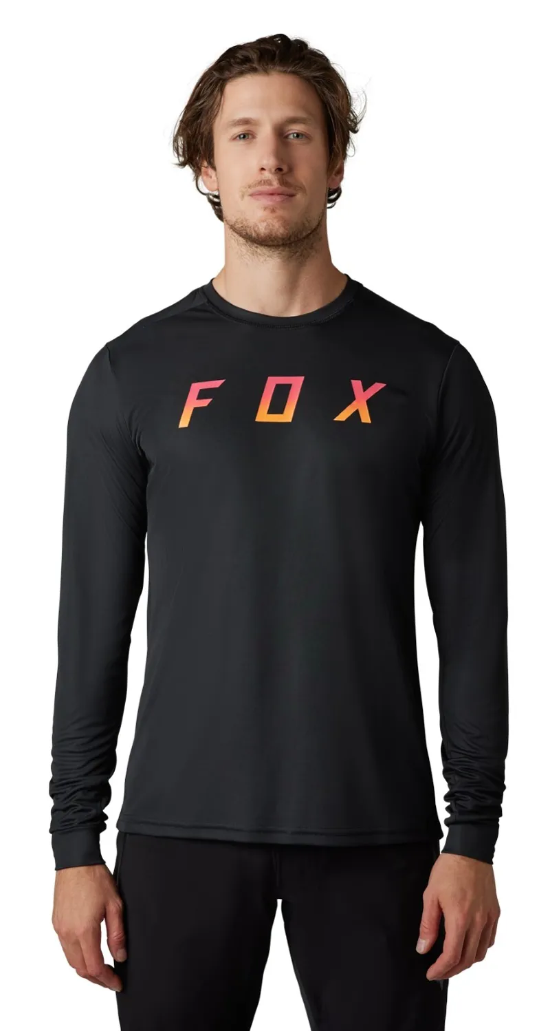 Fox Ranger Dose LS MTB Jersey Black-1