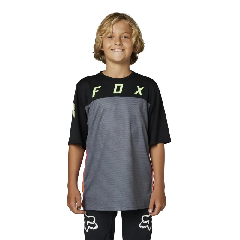 Fox Defend Race Youth SS MTB Jersey Black-1