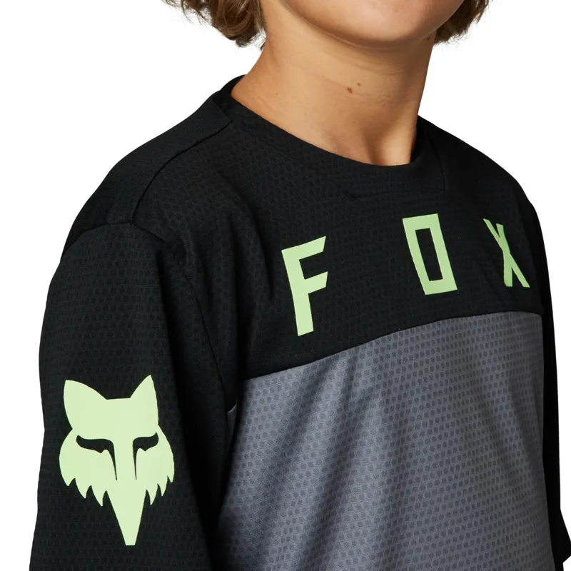 Fox Defend Race Youth SS MTB Jersey Black-3