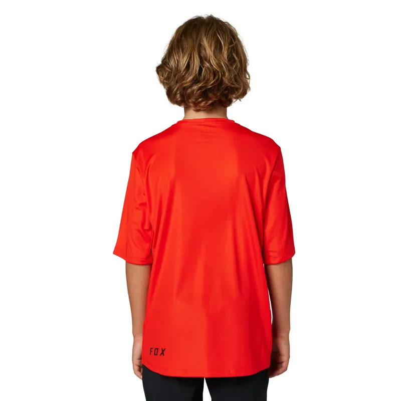 Fox Ranger Youth SS MTB Jersey Flo Red-2