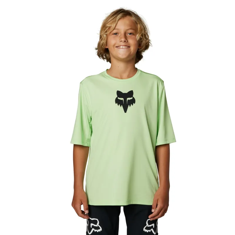 Fox Ranger Youth SS MTB Jersey Cucumber-1