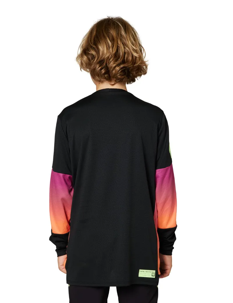 Fox Defend Race Youth LS MTB Jersey Black-2