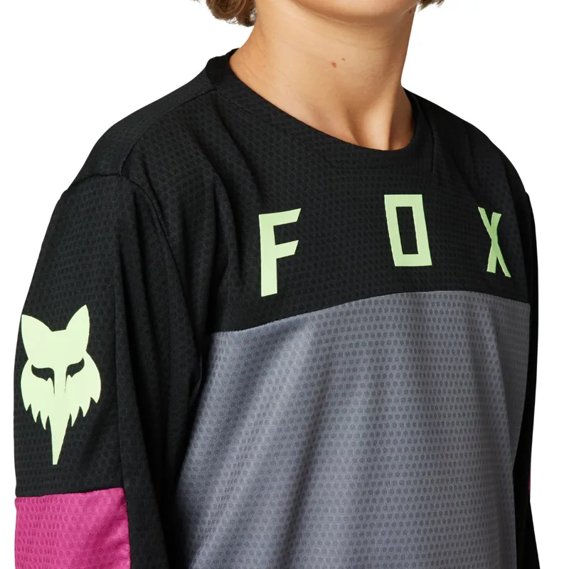 Fox Defend Race Youth LS MTB Jersey Black-3