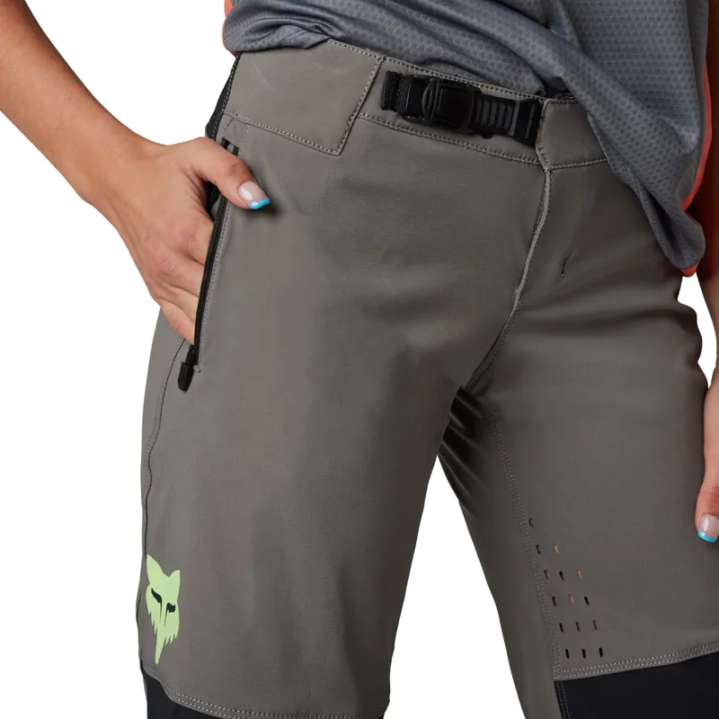 Fox Defend Race Womens MTB Shorts Pewter-3