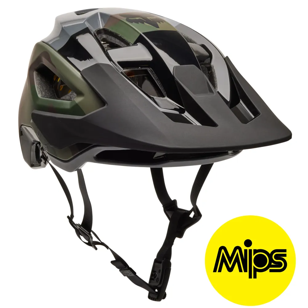 Fox Clothing Fox Speedframe Pro MIPS MTB Helmet Olive Camo