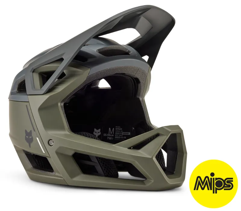 Fox Proframe Fullface MIPS MTB Helmet Clyzo Olive Green