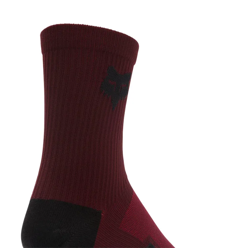Fox Ranger 6in MTB Socks Dark Maroon-1