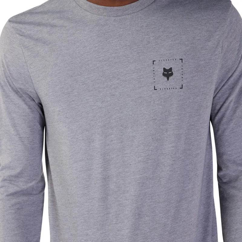Fox Boxed Future LS Tech Tee Heather Graphite-1