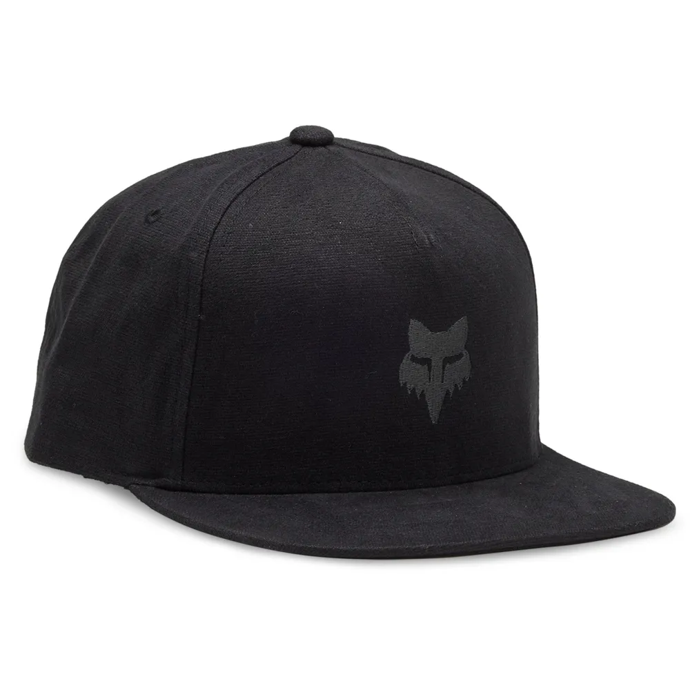 Image of Fox FoxHead Snapback Hat One Size Black/Charcoal
