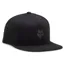 Fox FoxHead Snapback Hat One Size Black/Charcoal