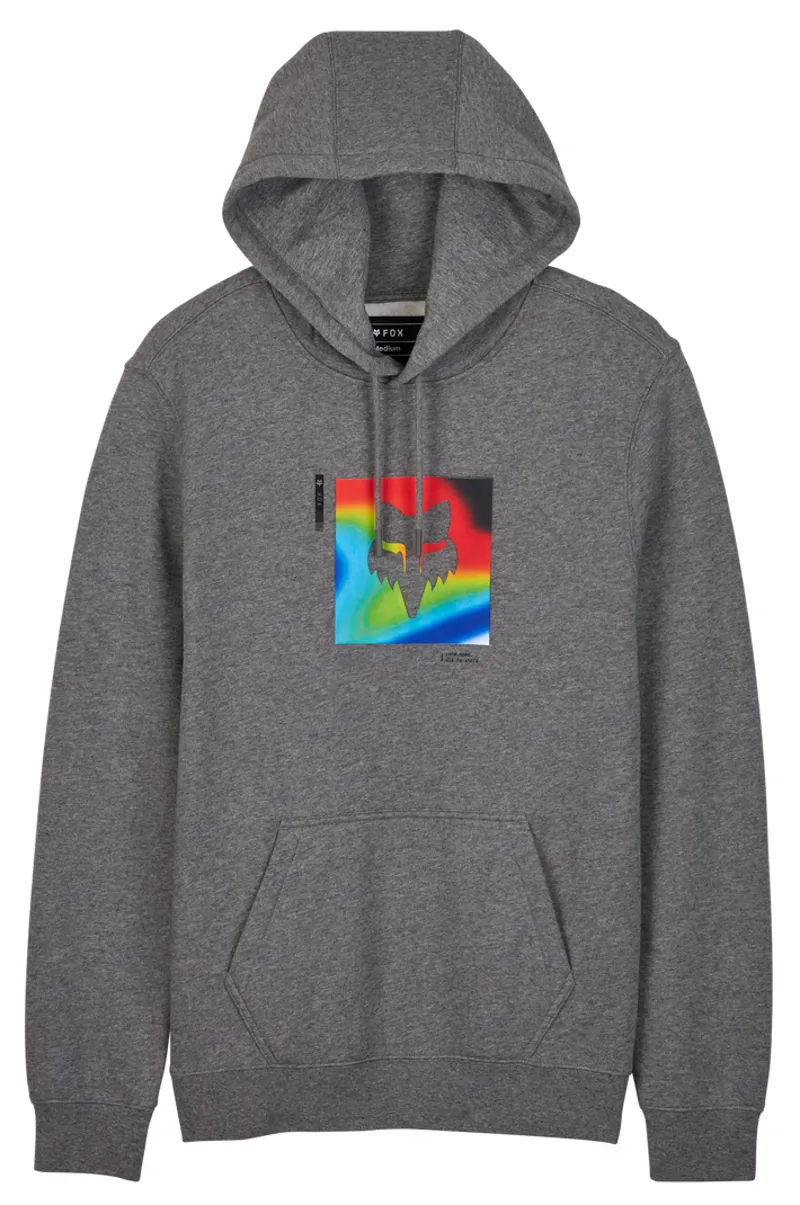 Fox Scans Pullover Hoodie Heather Graphite Grey