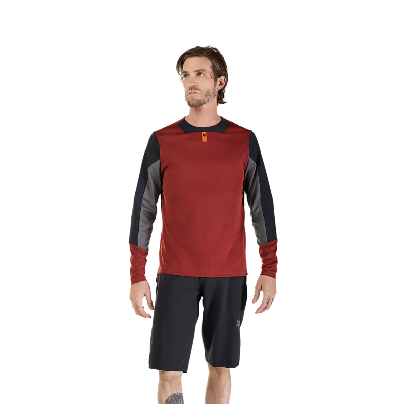 Fox Defend LS MTB Jersey Rust Brown-2