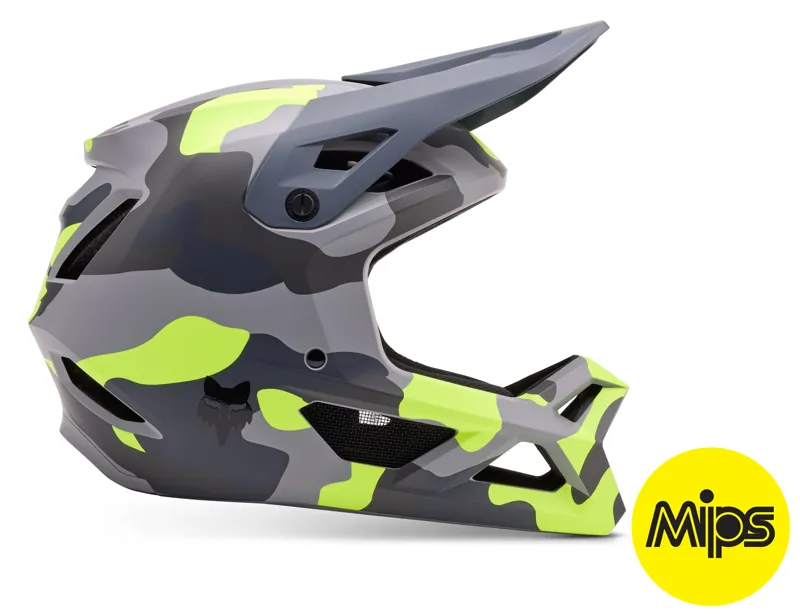 Fox Rampage Camo Youth Full Face MIPS MTB Helmet White Camo