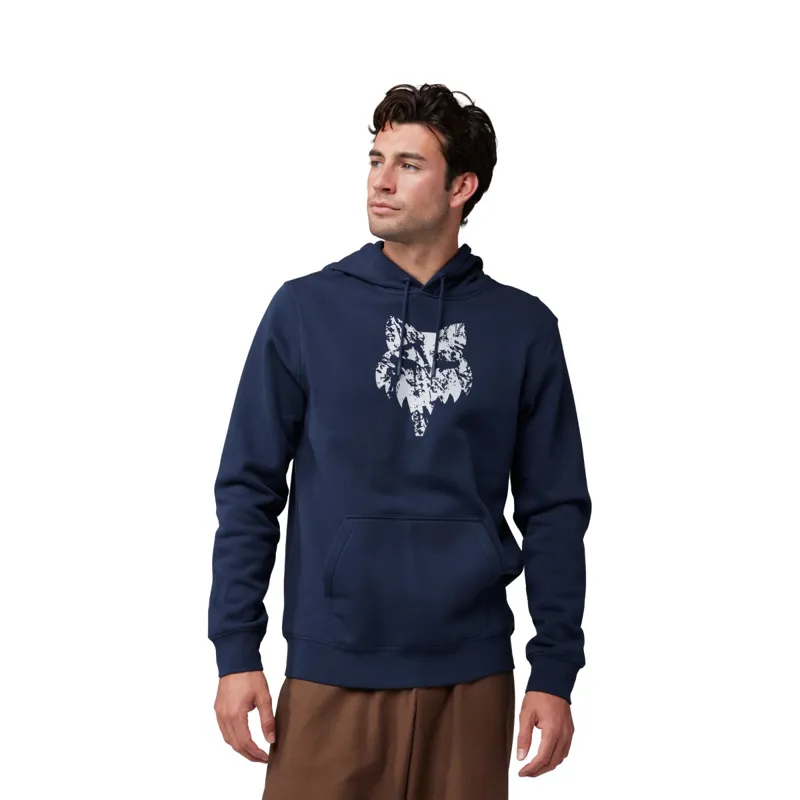 Fox The World Pullover Fleece Hoodie Midnight-2