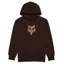 Fox The World Youth Pullover Fleece Hoodie Cocoa