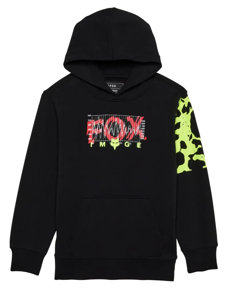 Fox Energy Youth Pullover Fleece Hoodie Black