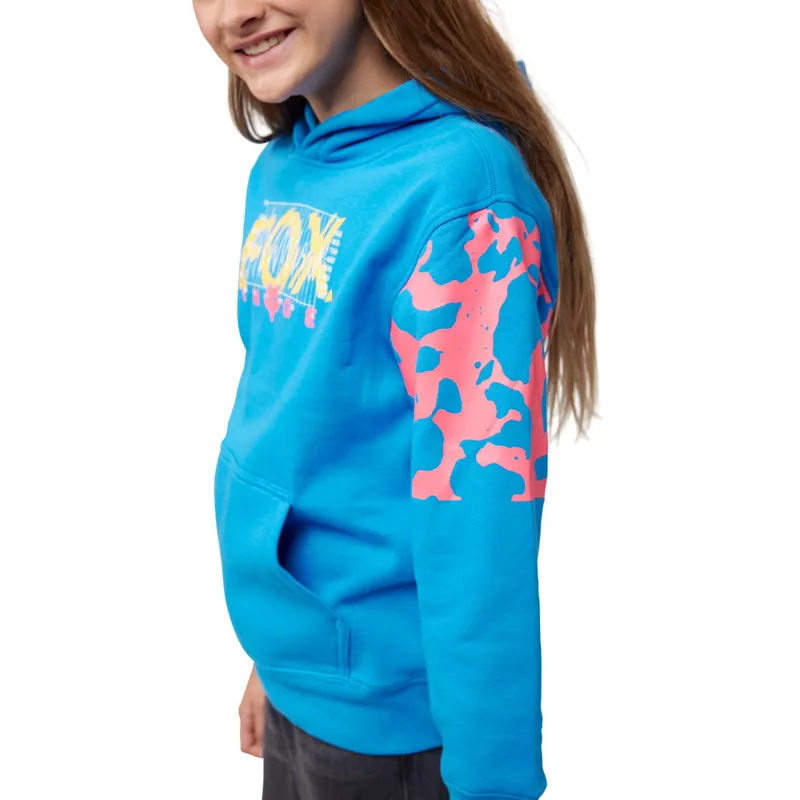 Fox Energy Youth Pullover Fleece Hoodie True Blue-2