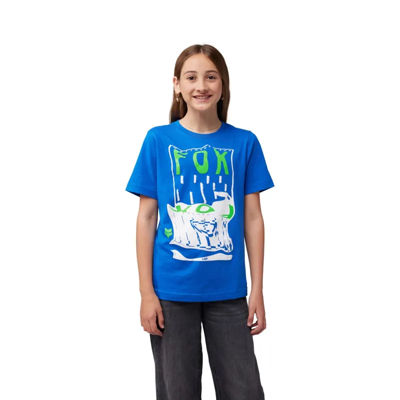 Fox Energy Blast Youth SS Tee Shirt Blue-2