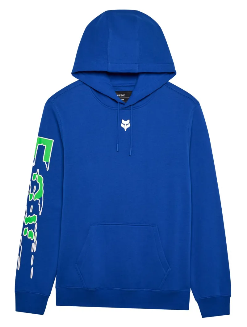 Fox Emotion Blast Pullover Fleece Hoodie Blue