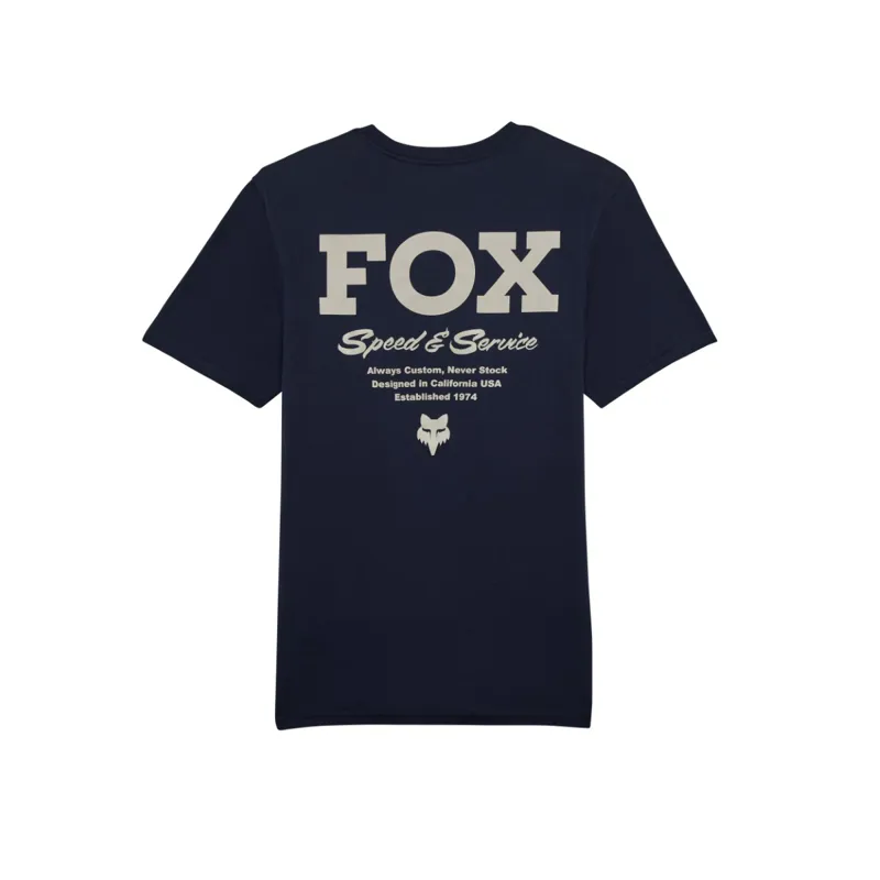 Fox Speed and Service Prem Short Sleeve Tee Shirt Midnight-1