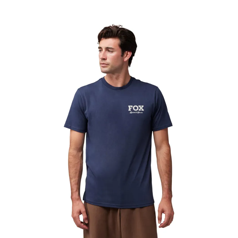 Fox Speed and Service Prem Short Sleeve Tee Shirt Midnight-2