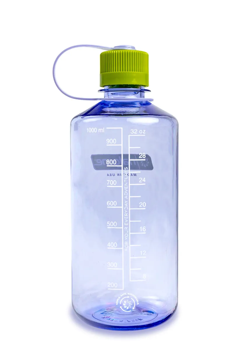 Nalgene Narrow Mouth Sustain Tritan 50% Recycled 1L Bottle Dove Grey-1