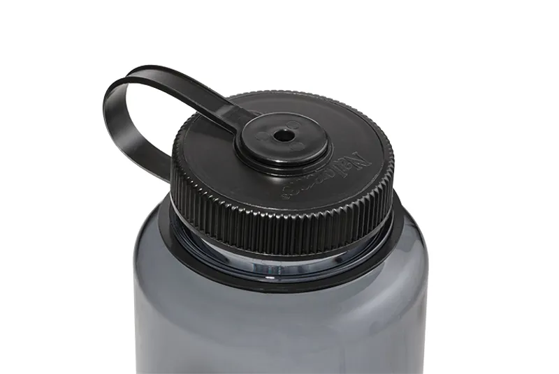 Nalgene Wide Mouth Sustain Tritan 50% Recycled 1L Bottle Grey/Black-2