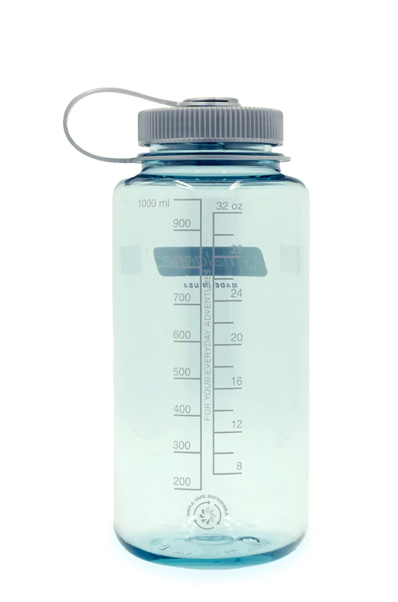Nalgene Wide Mouth Sustain Tritan 50% Recycled 1L Bottle Sea Foam-1