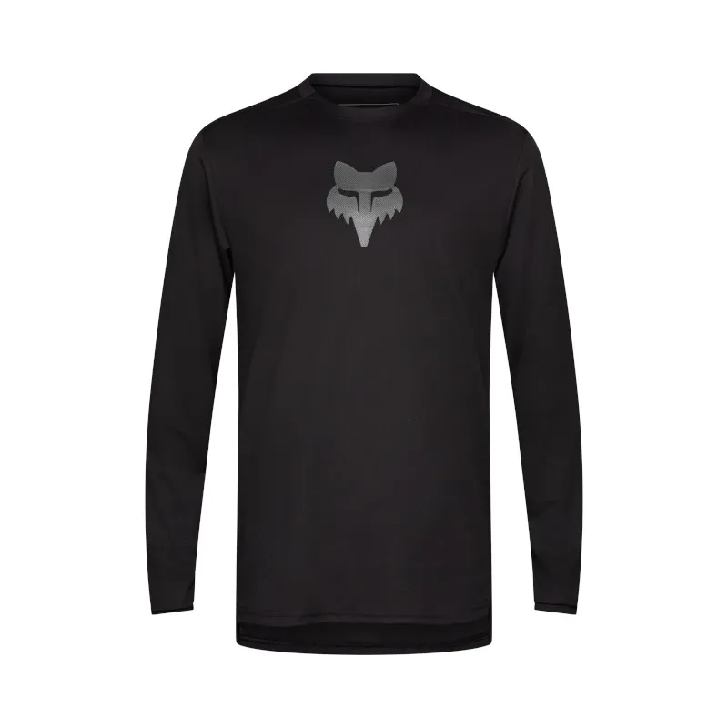 Fox Ranger Fox Head Long Sleeve Jersey Black