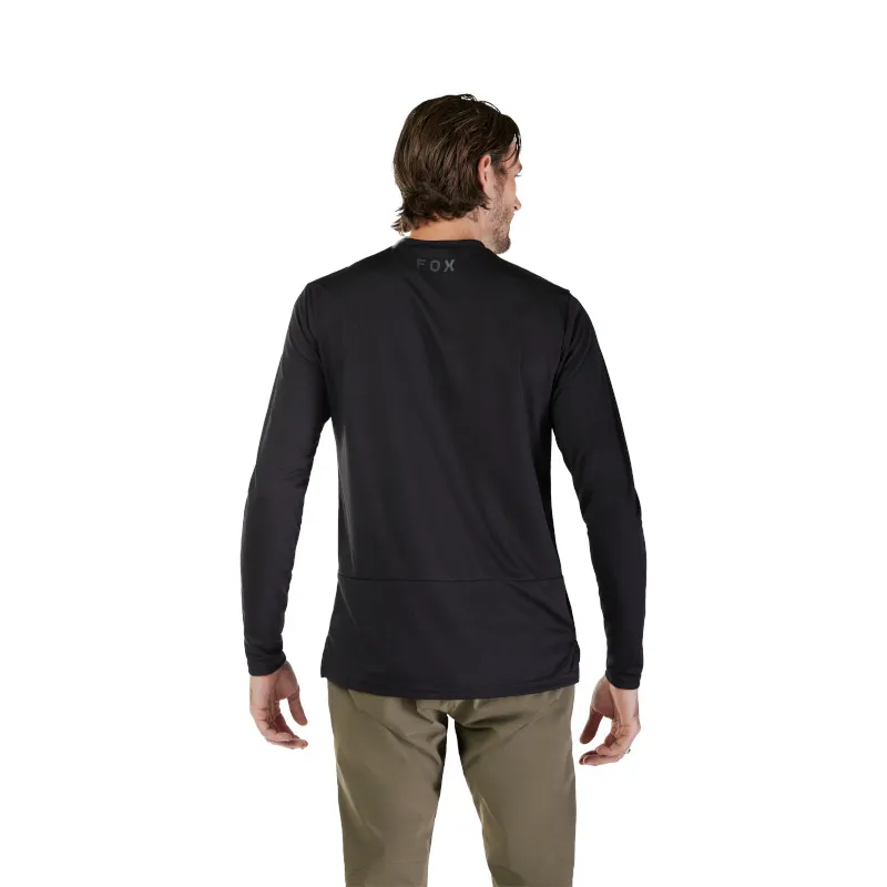 Fox Ranger Fox Head Long Sleeve Jersey Black-3
