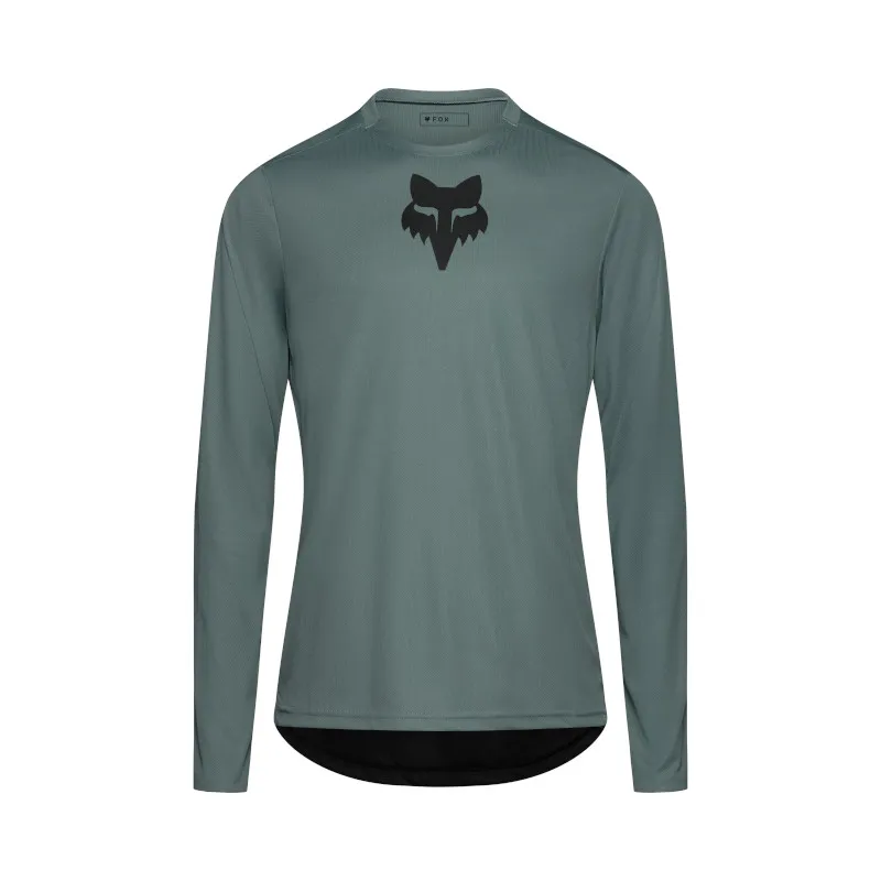 Fox Ranger Fox Head Long Sleeve Jersey Sage