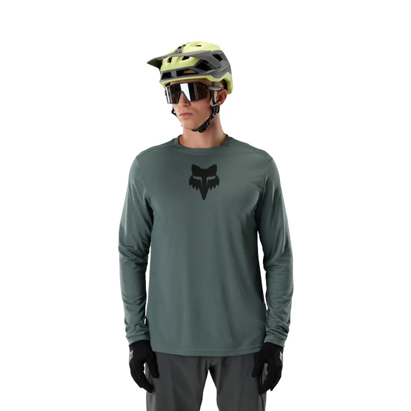 Fox Ranger Fox Head Long Sleeve Jersey Sage-2