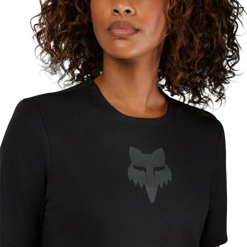 Fox Womens Ranger Fox Head Jersey Black -3