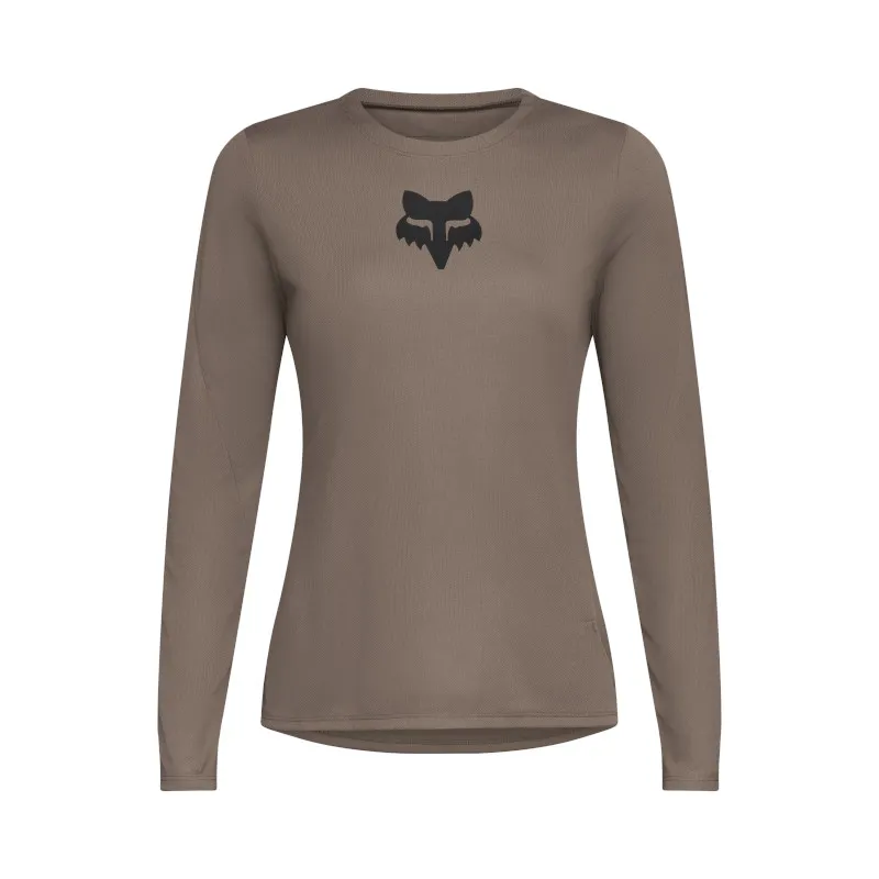 Fox Ranger Fox Head Long Sleeve Jersey Women Nutmeg Brown