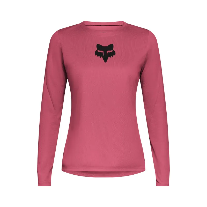 Fox Ranger Fox Head Long Sleeve Jersey Women Berry