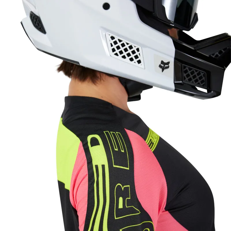 Fox Womens Flexair Elevated Long Sleeve Jersey Black-5