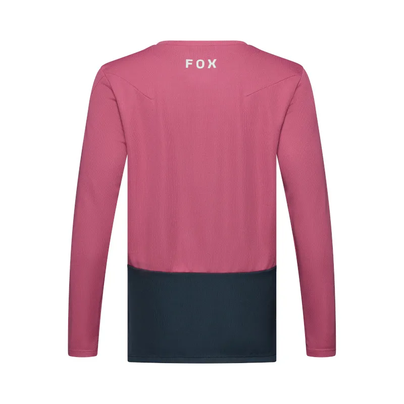 Fox Youth Ranger Fox Head Long Sleeve Jersey Berry-1