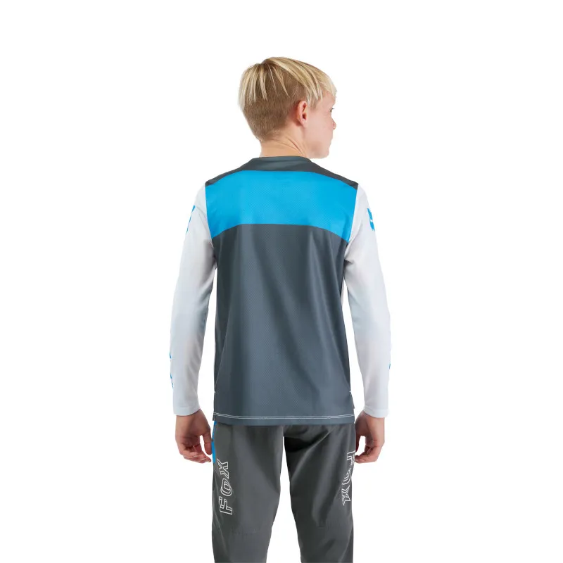Fox Youth Ranger Digi Image Long Sleeve Jersey White-3