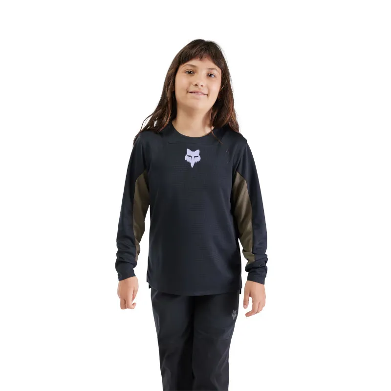 Fox Defend Park LS Youth Jersey Black-2