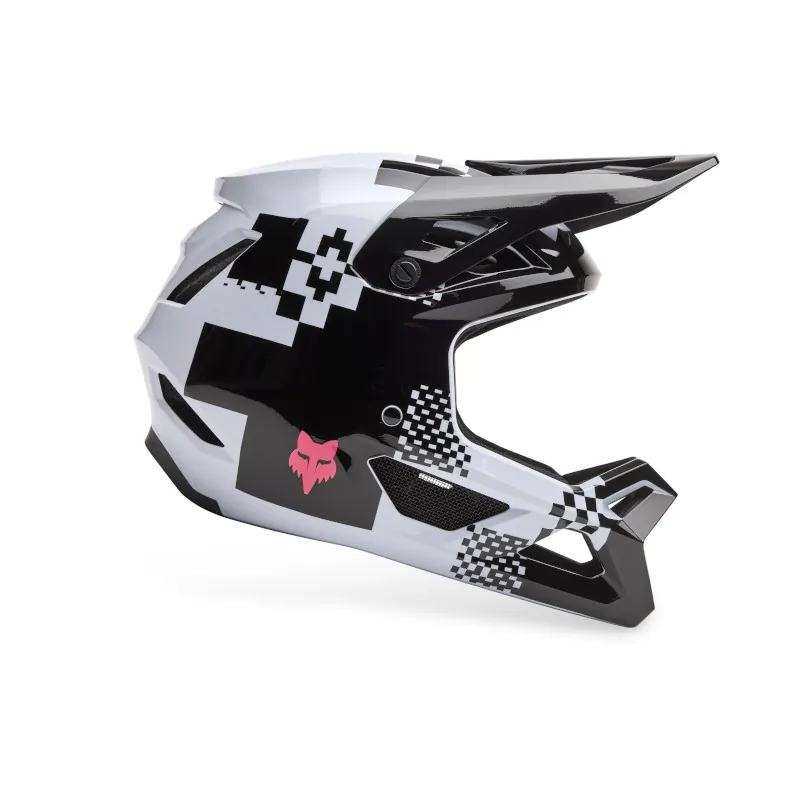 Fox Youth Rampage Digi Image Full Face MIPS Helmet Black/White-1