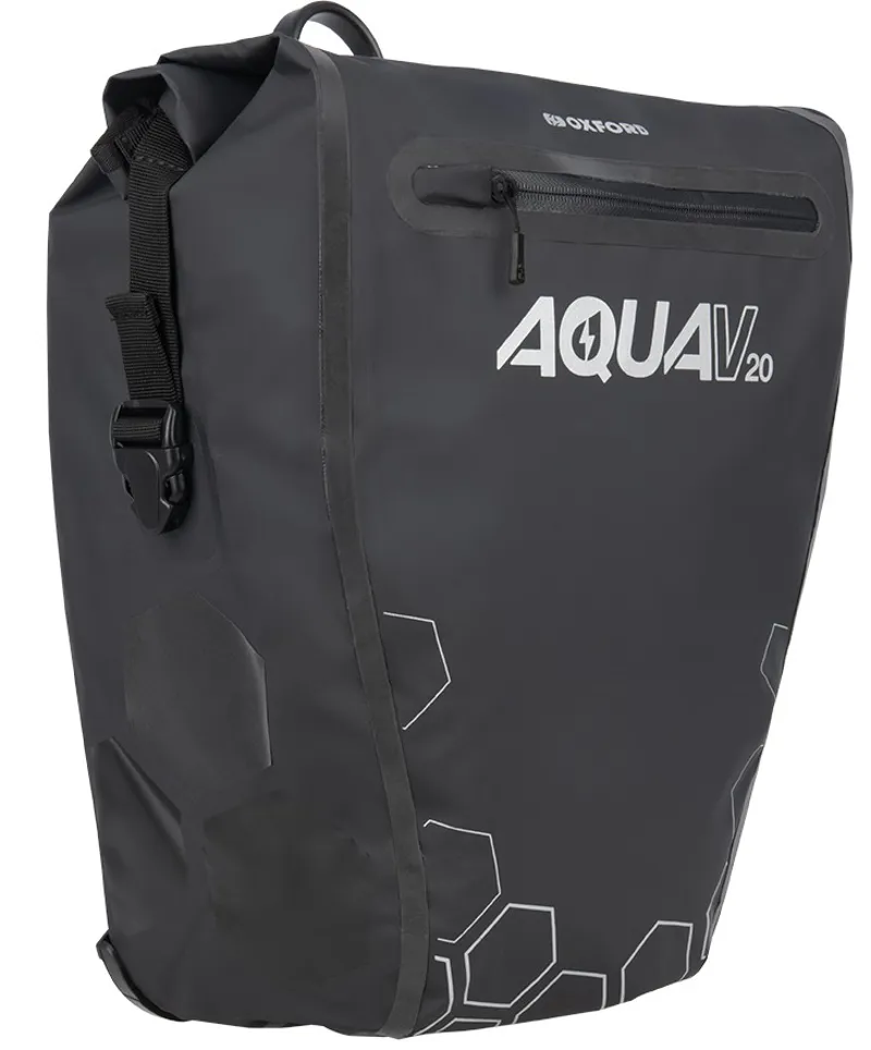 Oxford Aqua V 20 Single QR Pannier Bag Black-1