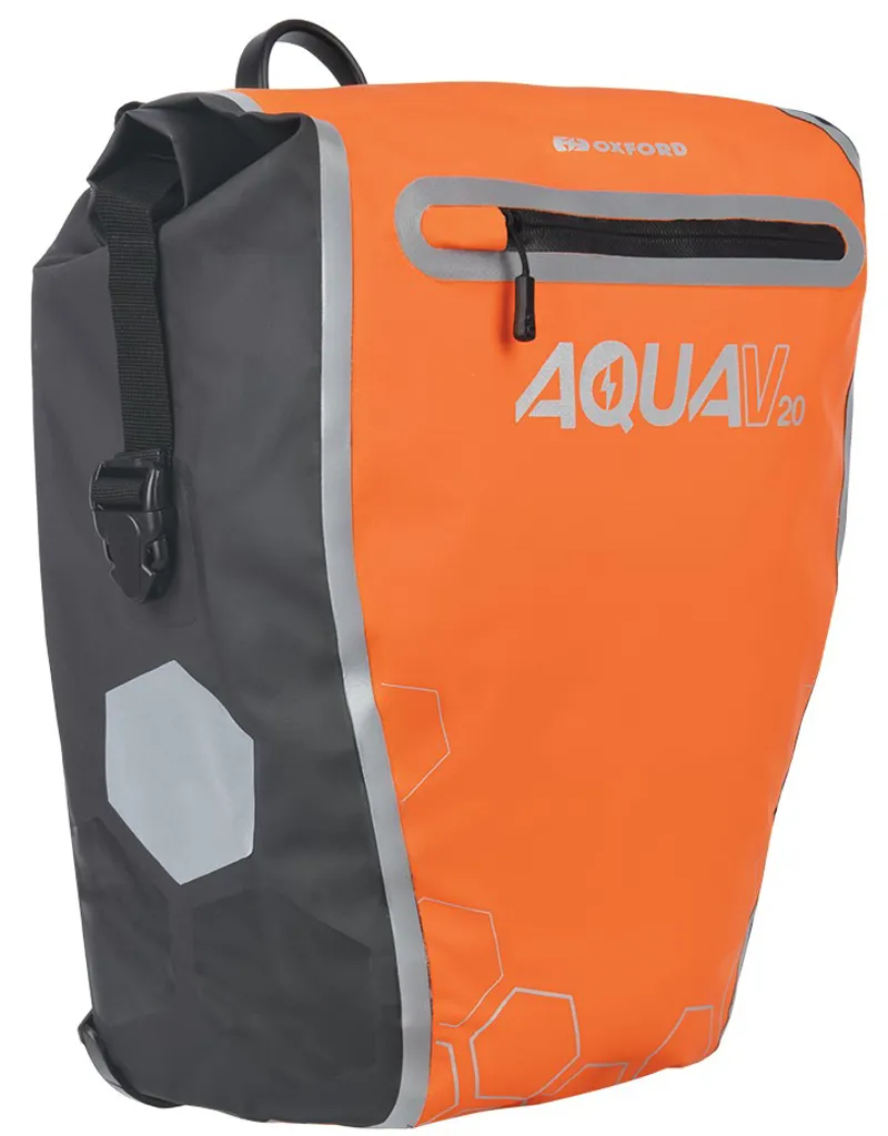 Oxford Aqua V 20 Single QR Pannier Bag Orange-1